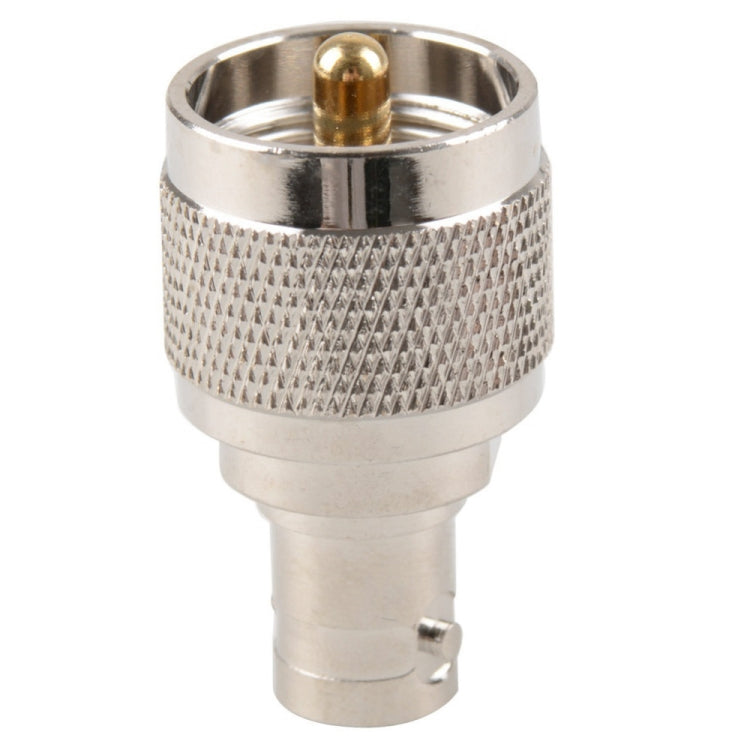 UG-273 UHF Male Plug To BNC Female Plug Nickel Plating Connector Adapter, UHF Male To BNC Female UG-273 UHF Male Plug To BNC Female Plug Nickel Plating Connector Adapter, UHF Male To BNC Female
